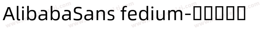 AlibabaSans fedium字体转换